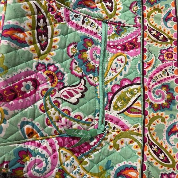 Vera Bradley Provincial Mint Green Quilted Handbag - Picture 3 of 5